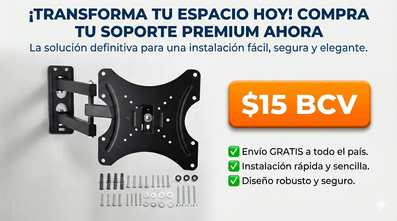 SOPORTE GIRATORIO PARA TV